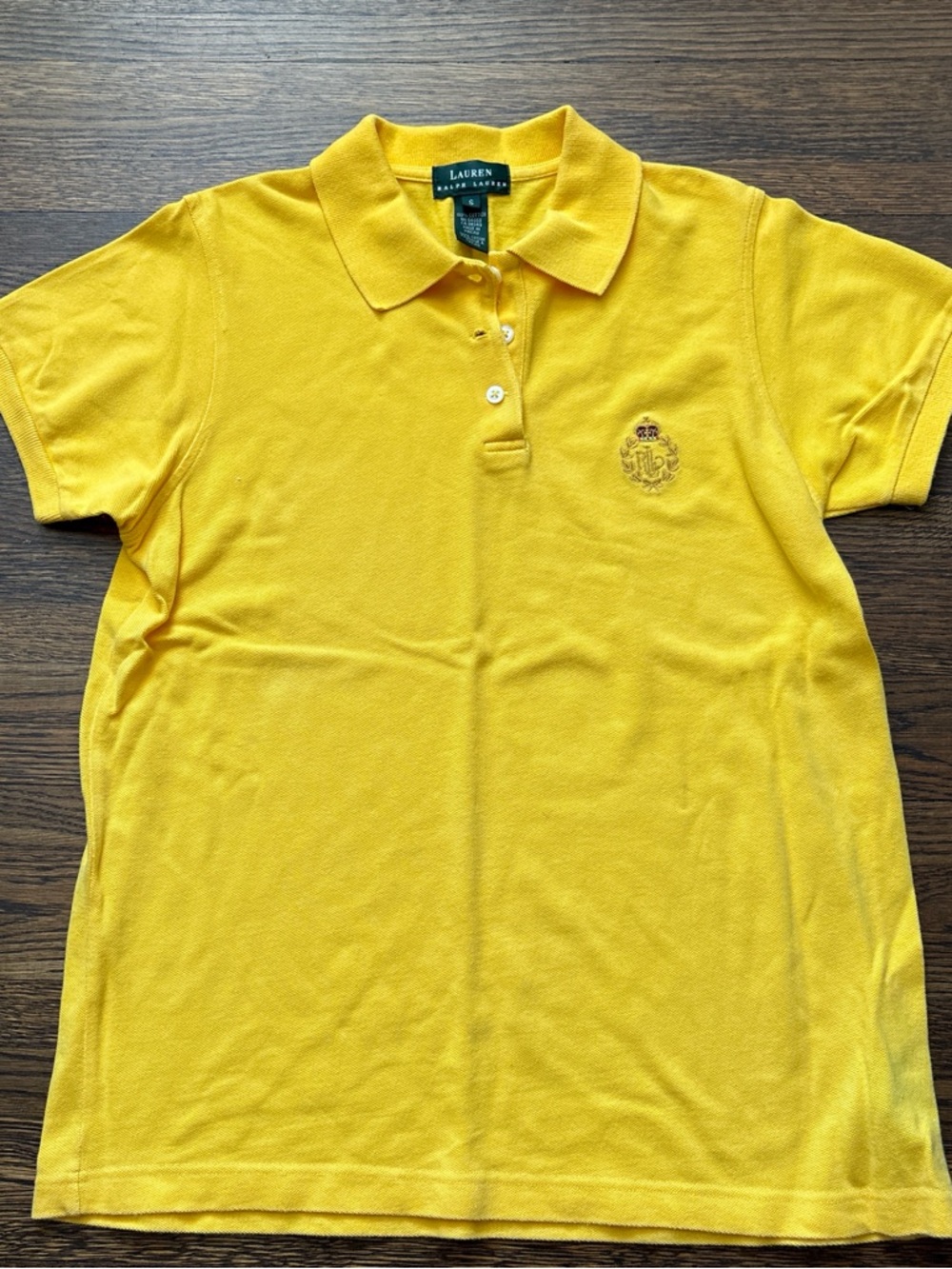 Ralph Lauren Bright Yellow Polo with Embroidered Crest
